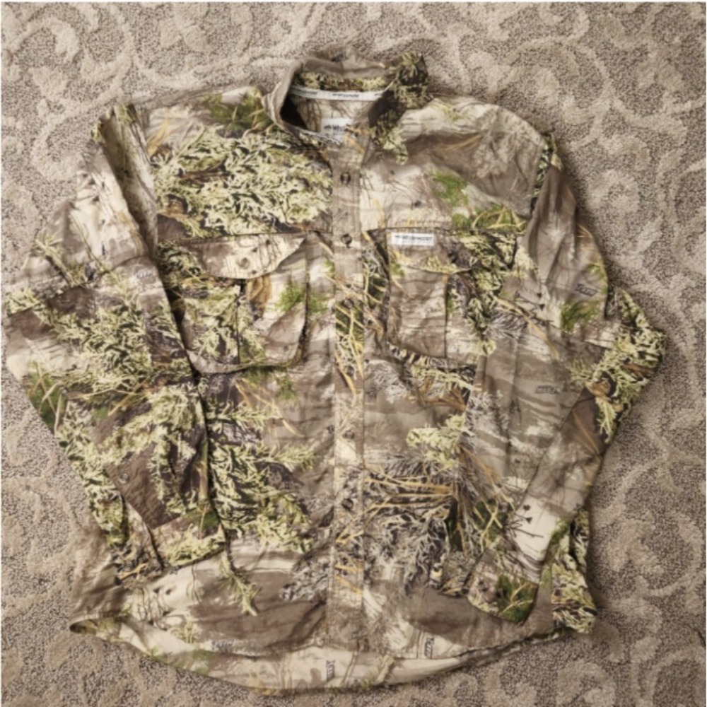 Whitewater Outdoors Realtree Advantage Max-1 Camo Shirt XL‎ Convertible Sleeves